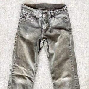 Levi 511 Mens Jeans, faded green wash, size W28 L32